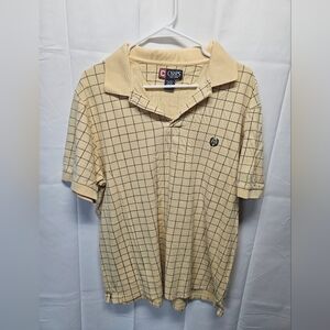 Chaps Men's Yellow Checkered Shirt Sz XL